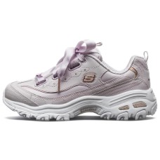 Skechers D'LITES 1.0 Anti-Slip And Wear-Resistant Coverage Support Low-Top Casual Shoes Women's Lavender 39
