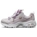 Skechers D'LITES 1.0 Anti-Slip And Wear-Resistant Coverage Support Low-Top Casual Shoes Women's Lavender 39