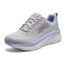 Skechers D'lux Walker Anti-Slip Wear-Resistant Low-Top Casual Shoes Women's Gray Purple Pink Gray Purple Pink, 40