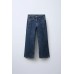 Джинсы wide leg с декоративными швами ZARA Синий, 8/9 лет (года) (131 cm)