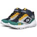 Skechers Slip Resistant Cushioning Abrasion Resistant Kids Lifestyle Shoes Blue Green Teenagers ЗЕЛЕНОВАТО-СИНИЙ, 32