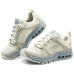 Skechers OUTDOOR Cushioning Breathable Supportive Rebound Low-Top Casual Running Shoes Women's Beige Gray Серый, 35
