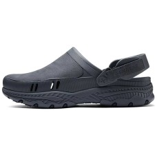 Skechers Foamies Rubber Sole Wrap-toe Slippers Men's Gray Серый, 42
