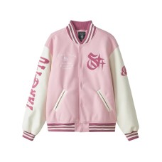 Skechers x Targetto Baseball Jacket Unisex Blossom Honey Powder Floral Honey Powder, XS