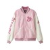 Skechers x Targetto Baseball Jacket Unisex Blossom Honey Powder Floral Honey Powder, XS