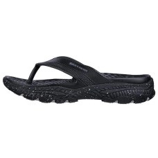 Skechers CRESTON ULTRA Rubber Sole Slide Slippers Men's Black 42