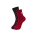 Skechers Mid Calf Socks Unisex 2 Pack 2 Pack (Black/Dark Red/042W), S