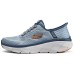 Skechers Hands Free Slip-Ins Durable Breathable Low-Top Running Shoes Men's Blue Синий, 42.5