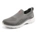 Skechers Go Walk 6 Cushioning Anti-Slip And Wear-Resistant Lightweight Rebound Low-Top Casual Shoes Men's Gray Red 42.5