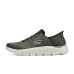 Skechers Go Walk Fle Hands Free Slip-Ins Cushioning Breathable Lightweight Rebound Low-Top Casual Shoes Men's Brown Коричневый, 42.5