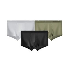 Skechers Underpants Men's 3 Pack 3 Pack (Dark Gray+Light Gray+Green), 2XL