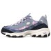 Skechers D'LITES 1.0 Cushioning Anti-Slip Wear-Resistant Breathability Low-Top Chunky Sneakers Women's Navy 35