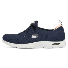 Skechers ARCH FIT REFINE Cushioned Slip Resistant Abrasion Resistant Low Top Casual Shoes Women's Blue White 35