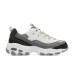 Skechers D'Lites 1.0 Chunky Sneakers Women's Low-Top Black/Gray/White Black Gray Color, 37.5