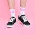 Skechers Cupsole 1 Low Canvas Shoes Black Women's 35.5