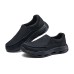 Skechers Breathable Low-Top Casual Shoes Men's All Black Черный, 45.5