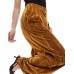 ASOS DESIGN tailored crinkle velvet trouser co-ord in gold Золотистый, US 14
