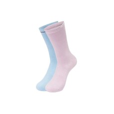 Skechers Mid-Calf Socks Unisex 2 Pack 2 Pack (Cashmere Blue/Wind Orchid Purple/03XJ), S