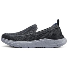 Skechers Anti Slip Wear Resistant Breathable Quick Dry Low Top Casual Shoes Men's Black Черный, 41