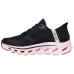 Skechers WOMEN'S GO WALK Anti-Slip Wear-Resistant Low-Top Casual Shoes Women's Black Pink Black Pink, 36