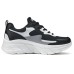 Skechers Cushioned Lightweight Support Wear-Resistant Low-Top Casual Shoes Women's Black White Черно-белый, 37