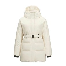 Skechers Mountain And Wild Outdoor Series FW24 Down Jacket Women's Egg White Яичный белок, 2XL