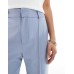 Pull&Bear Petite straight leg tailored trousers with front seam in blue Синий, US 10