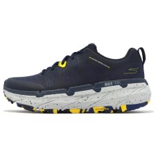 Skechers Casual Shoes Men Low Top Marine Blue/Gray/Yellow 42