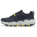 Skechers Casual Shoes Men Low Top Marine Blue/Gray/Yellow 42