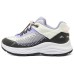 Skechers Girls Cushioning Wear-Resistant Low-Top Kids' Running Shoes White Black Teenagers Черно-белый, 30