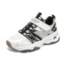Skechers D'LITES Series 4 Anti-Slip And Wear-Resistant Lightweight Kids Lifestyle Shoes Black White Teenagers 35