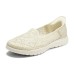 Skechers Lace Unlined Shoes Durable Breathable Low-Top Casual Shoes Women's Ivory Бежевый, 37