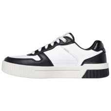 Skechers Court Classics Breathable Low-Top Casual Shoes Women's Black White Черно-белый, 37.5
