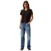 Women's V-Neck Embroidered Logo T-Shirt Черный, XL