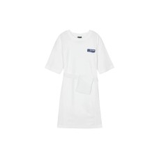 Skechers Short-Sleeved Dresses Women's White-0019, XL