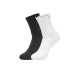 Skechers Mid Calf Socks Unisex 2 Pack White+Carbon Black 2 Pack (White+Carbon Black), S