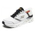 Skechers Cushioning Rebound Low-Top Casual Running Shoes Men's White Black Черно-белый, 41