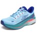 Skechers WOMEN'S GO Series Anti-Slip Wear-Resistant Low-Top Casual Running Shoes Women's Light Blue light blue/navy, 36
