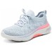 Skechers WOMEN'S GO WALK Anti-Slip Wear-Resistant Low-Top Casual Shoes Women's Light Gray Серый, 36