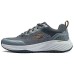 Skechers Bounder Anti-Slip Wear-Resistant Low-Top Casual Shoes Men's Gray Orange Gray Orange, 46
