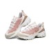 Skechers D'LITES 1.0 Cushioning Anti-Slip Wear-Resistant Breathability Low-Top Chunky Sneakers Women's Pink White 35.5