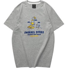 Skechers Colorful T Shirt Unisex Medium Heather Gray Medium Heather Gray 004F, S