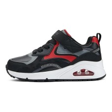 Skechers Anti Slip Wear Resistant Low Top Kids Lifestyle Shoes Black Red Kids' Черный, 36