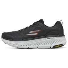 Skechers Max Cushioning Premier 2.0 Cushioned Wear Resistant Breathable Low Top Casual Shoes Men's Black Charcoal Gray/Orange, 43