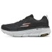 Skechers Max Cushioning Premier 2.0 Cushioned Wear Resistant Breathable Low Top Casual Shoes Men's Black Charcoal Gray/Orange, 43