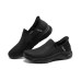 Skechers Slip Ins Cushioning Anti-Slip Wear-Resistant Breathability Low-Top Casual Shoes Men's Black Черный, 40