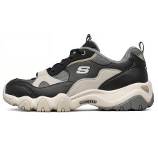 Skechers D Lites 2.0 Sports Shoes Black/White/Grey Women's 36