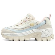 Skechers Street Anti-Slip Wear-Resistant Breathable Height Increasing Quick Dry Low-Top Casual Shoes Women's Beige Синий, 37.5