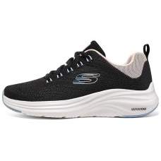 Skechers Vapor Foam Cloud Trace Cushioning Breathable Mid-Top Casual Shoes Women's Black White Черно-белый, 38.5