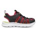 Skechers Slip Resistant, Abrasion Resistant, Breathable Children's Sandals Black Red Teenagers 28.5
